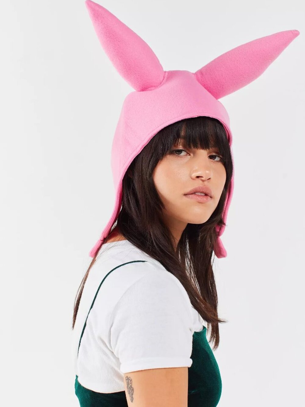 Bob's Burgers Louise Bendable Ears Fleece Halloween Cosplay Beanie Hat Pink - Picture 2 of 8